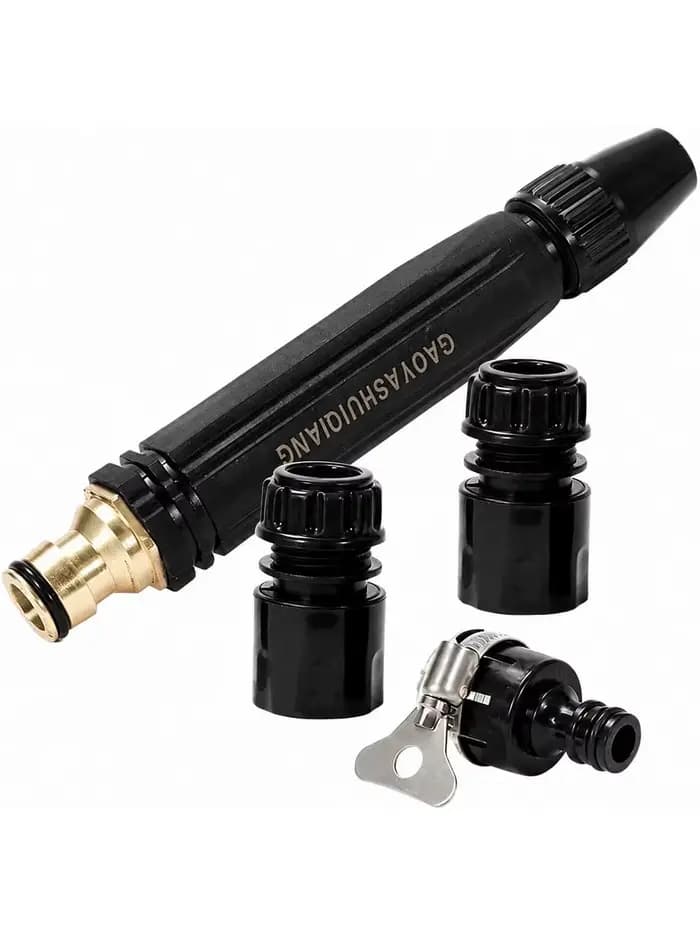 Pistolet à eau haute pression PowerJet 3000 PSI avec buse 5-en-1, pour tuyau d'arrosage, nettoyage i