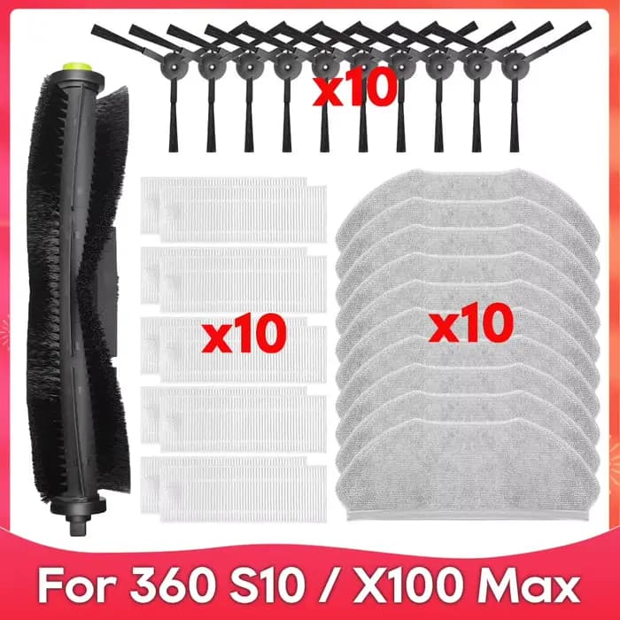 Pièces de rechange et accessoires pour aspirateur robot (360 S10 / X100 Max) : brosse latérale princ