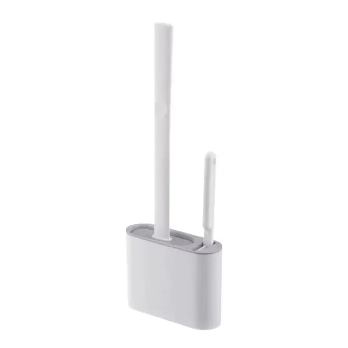 Brosse de toilette sans angles morts, outil de nettoyage pour toilettes domestiques, ensemble de net