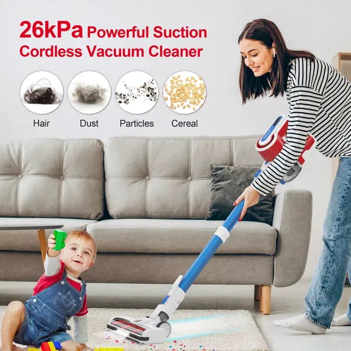POWEART-aspirateur sans fil V80 26KP, puissant appareil d'aspiration