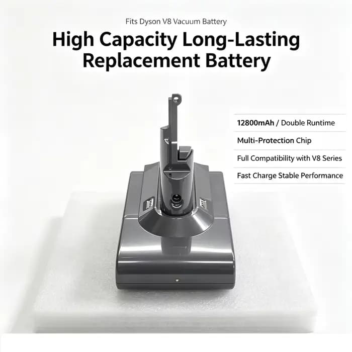 Batterie de remplacement pour aspirateur sans fil Dyson V8 Absolute, 100% neuve, 21.6V, 12800mAh, po