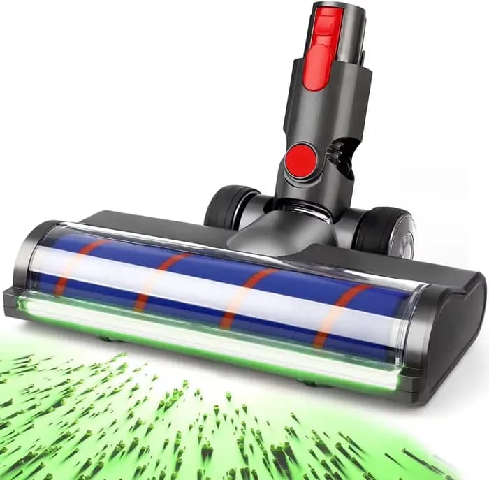 Pour Dyson V7 V8 V10 V11 V15, tête d'aspirateur de détection de poussière LED, fixation moelleuse po