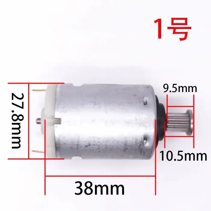 Moteur d'aspirateur 390 380 395 DC 12V 14.4V 21.6V avec roues en fer