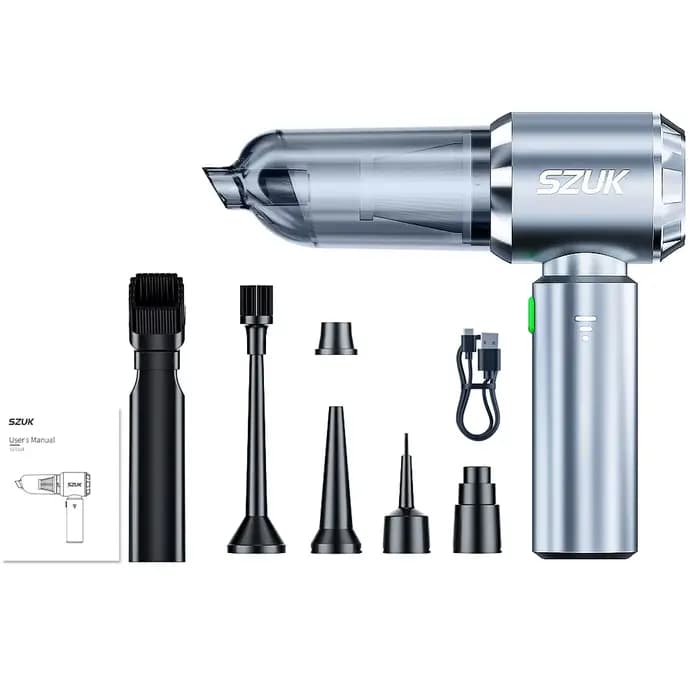 Aspirateur de voiture SZUK 180000 Machine de nettoyage portative sans fil PA pour clavier, Mini nett