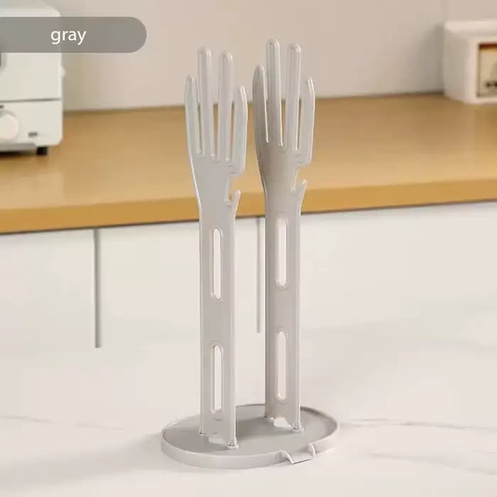 Support de séchage de gants de cuisine avec Base de Drainage, porte-gants en caoutchouc et boîte de