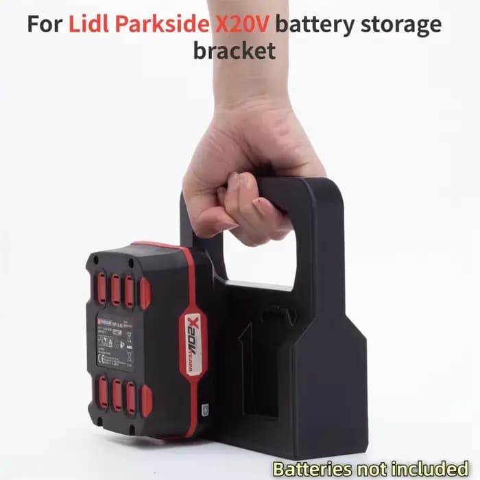 Support de rangement pour batterie, support de rangement pour batterie Lidl Parkside X20V, avec 4 co