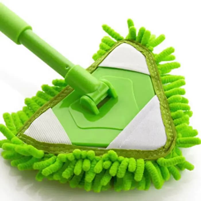 Têtes de serpillière triangulaires multi-usages, Mini brosse de remplacement, rotative et réglable,