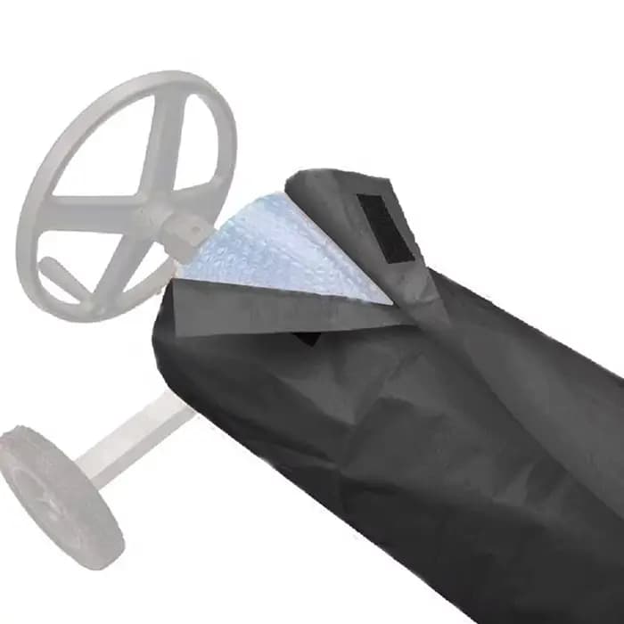 Couverture de piscine extérieure imperméable anti-UV, couverture solaire pour piscine, enrouleur de