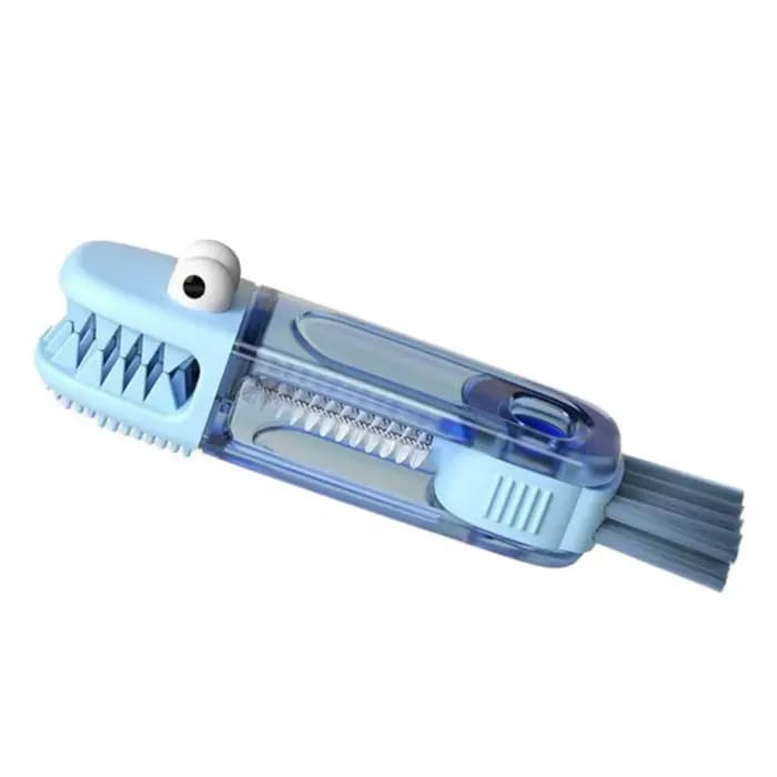 Brosse de nettoyage de couvercle de tasse 3 en 1, brosse de nettoyage d'écart de bouteille rotative