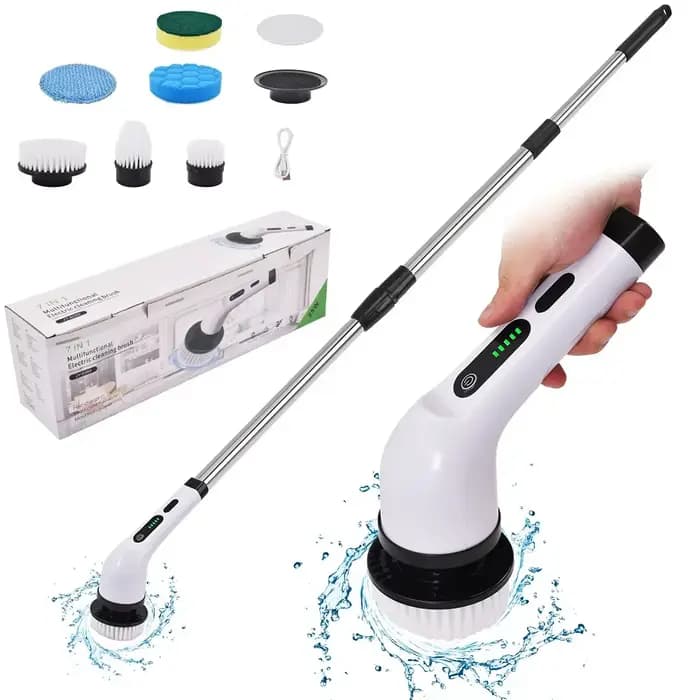 Nettoyeur électrique sans fil pour cuisine, salle de bain, toilettes, carrelage, joints, nettoyage d