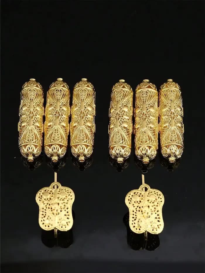 Accessoires de bijoux DIY assemblés avec un matériau en alliage en or vintage