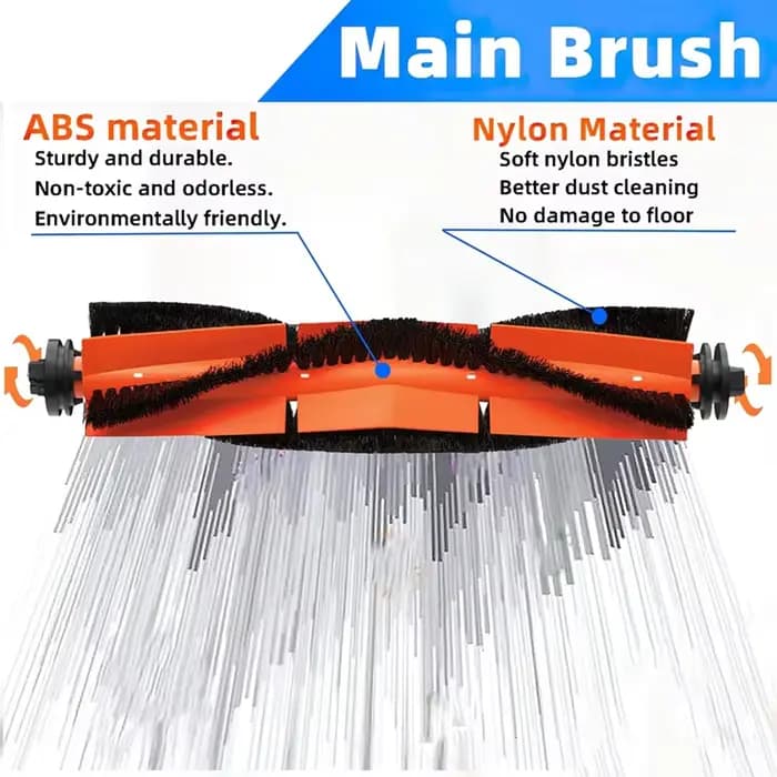 A52Q-accessoires pour Dreame D10 Plus/RLS3D Z10 Pro/L10 Plus-rouleau principal, brosse latérale, fil