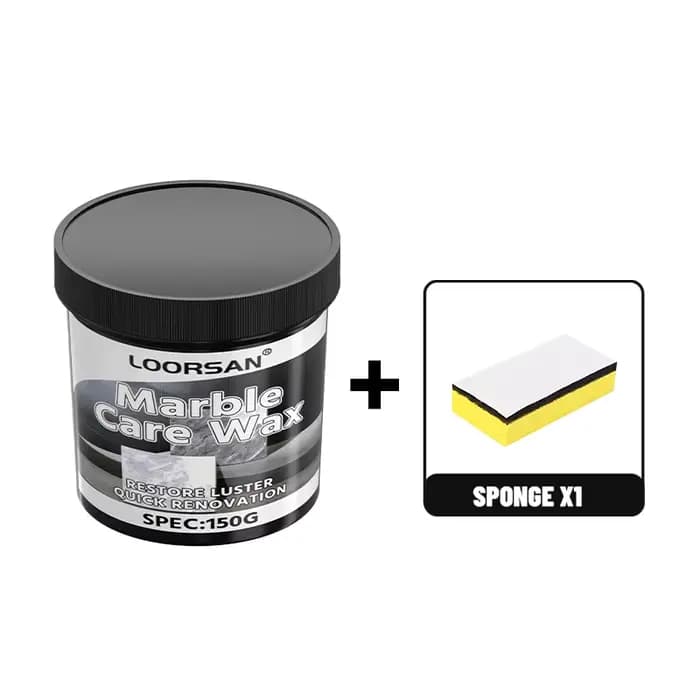 LOORSAN 150ML Cire Nettoyante et Polissante pour Pierre, Marbre, Granit, Carrelage Céramique, Cuisin