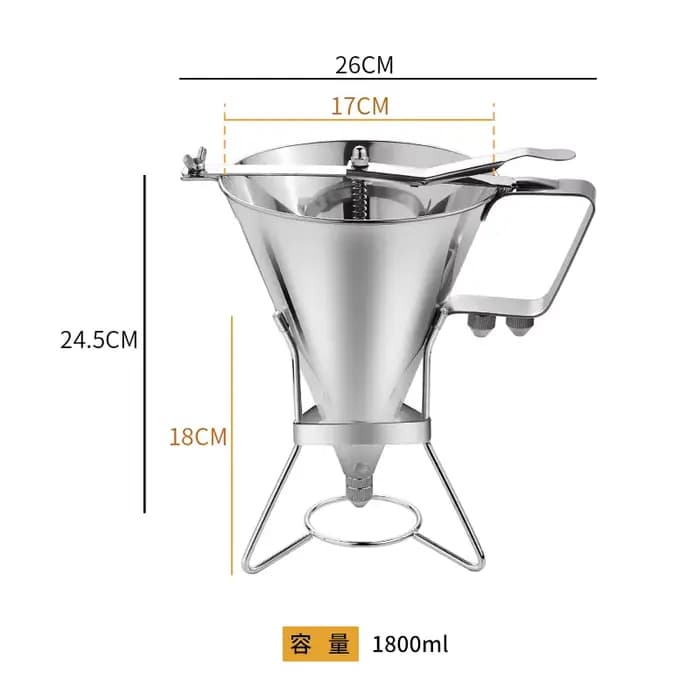 Distributeur de pâte à crêpes, entonnoir de confiserie, cuisson pratique, accessoires de cuisson pou