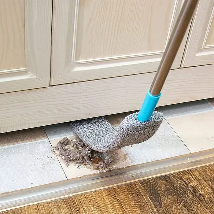 Brosse de dépoussiérage à Long manche, vadrouille de nettoyage Portable en microfibre, nettoyeur de