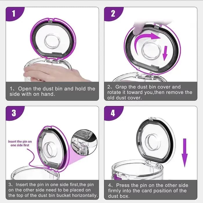 Couvercle de récipient à poussière, couvercle de sol et bague d'étanchéité pour aspirateur Dyson V7