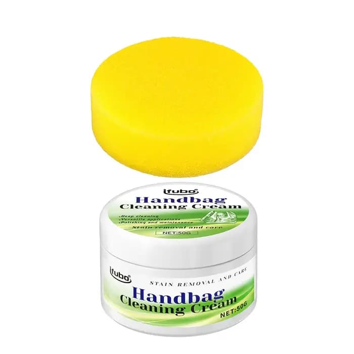 Crème nettoyante pour le cuir 50G, détachant et polisseur pour sacs à main, chaussures, meubles, res