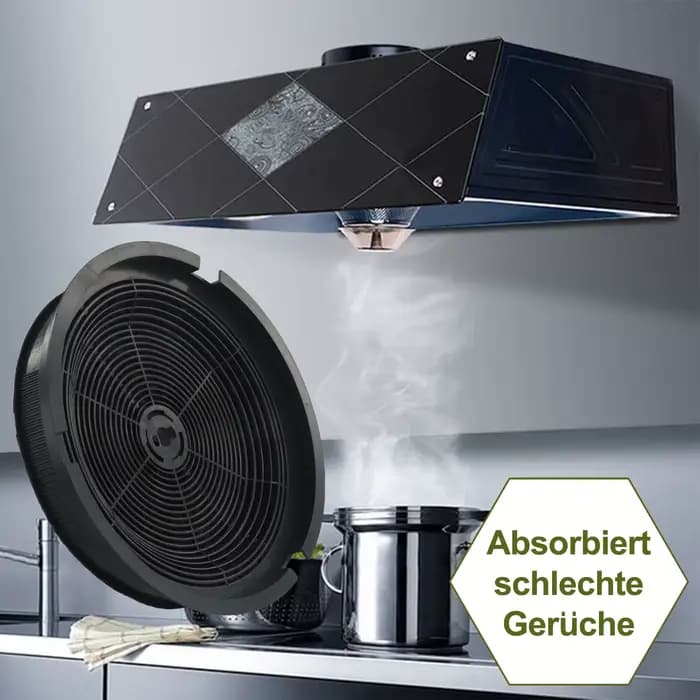 Filtre à charbon actif d'extracteur de hotte de cuisine de diamètre 190mm 1015427 pour des pièces de