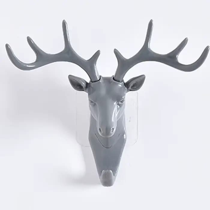 Crochets muraux en forme de tête d'animal T1, pour manteau, casquettes, cheval, girafe, wapiti, élép