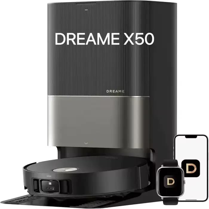 Robot aspirateur DREAME X50 Pro en promotion à prix abordable, 19500Pa, nettoyage automatique, lavag