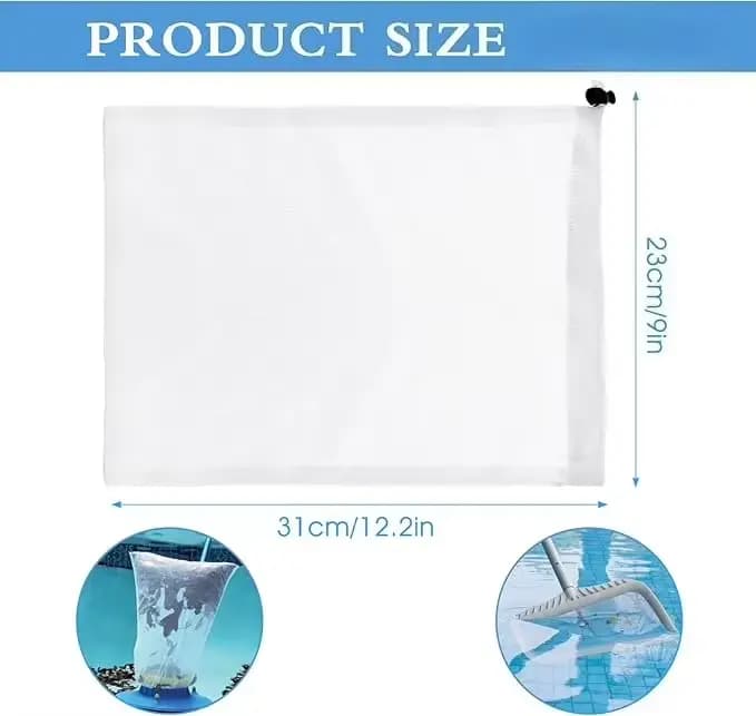 Sac filtrant pour aspirateur de piscine, sac en maille fine pour nettoyeurs de piscine à feuilles, a