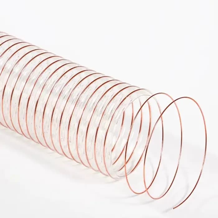 Tuyau d'aspiration de poussière en PU transparent de 1 mètre, tuyau d'évacuation des fumées, tube d'