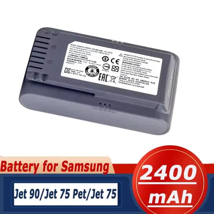 100% batterie de balayeuse originale VCA-SBT90 pour Samsung Vs9000 Jet90 Jet75 Jet90E VCA-SBT90 batt