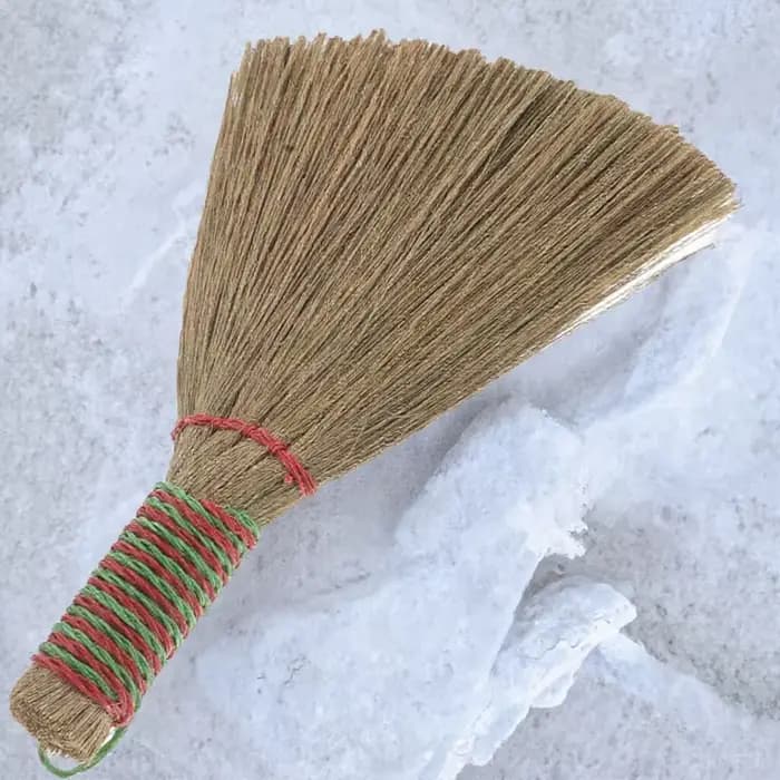 Balai en paille Miscanthus tissé à la main, naturel, pour le nettoyage intérieur de la maison, balay