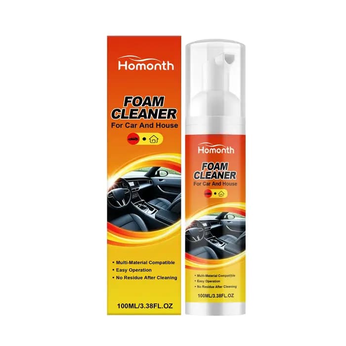Nettoyant mousse pour l'intérieur des voitures et des maisons, spray nettoyant pour sièges en cuir,