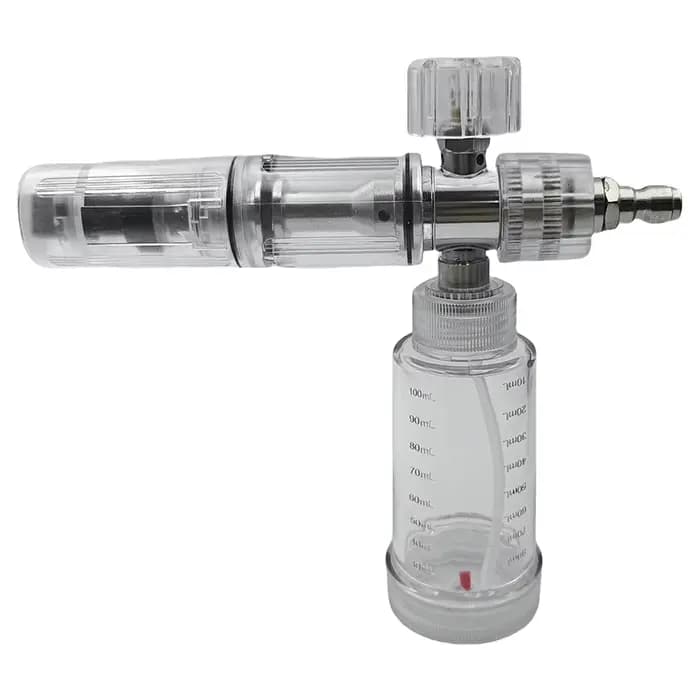 Pot de mousse d'eau de 100ml avec connecteur rapide de 1/4 pouces, flacon pulvérisateur de mousse de