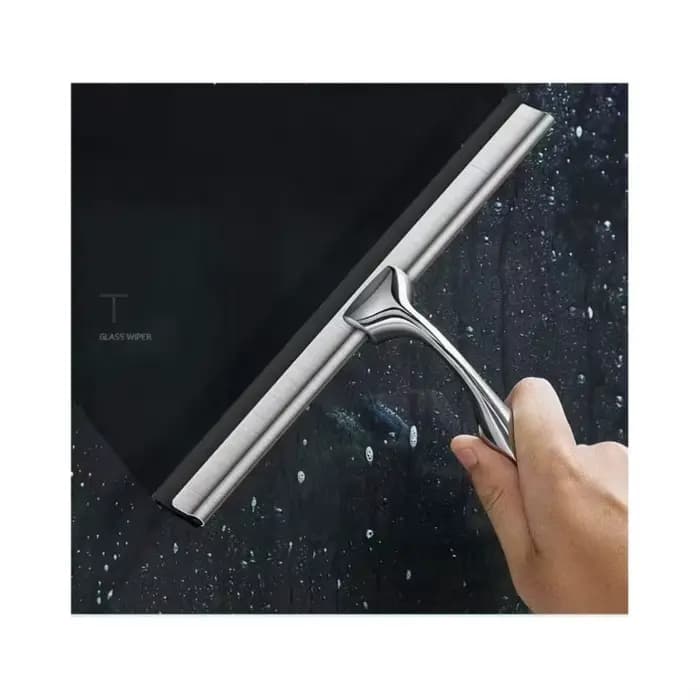Raclette de douche en acier inoxydable - Pour le nettoyage des salles de bain, cuisines, voitures et