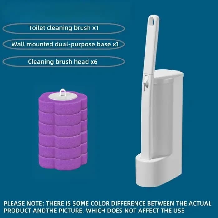 Brosse de nettoyage jetable pour toilettes et salle de bain, facile à installer, profitez d'une expé