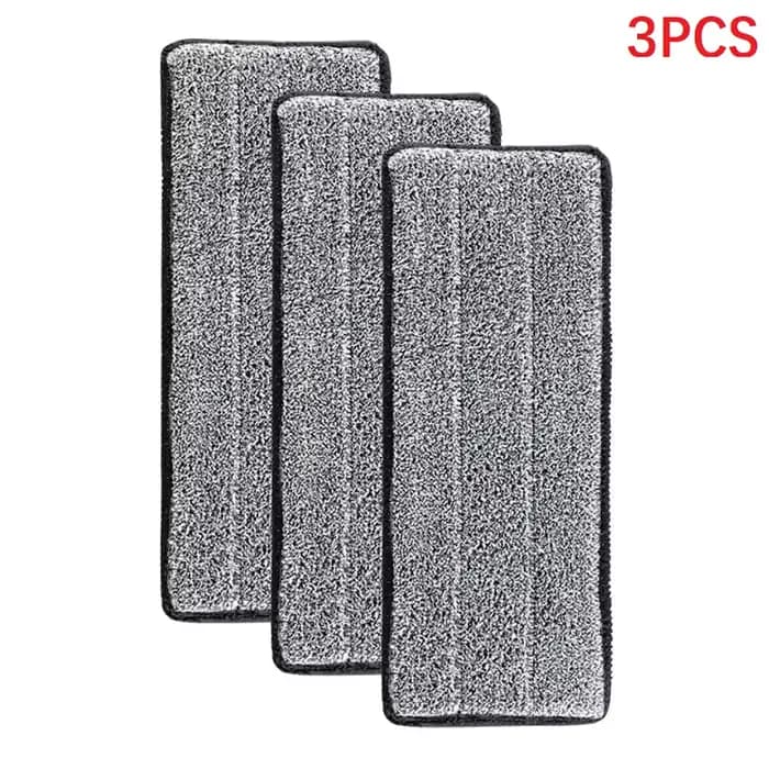 Lot de 3/6/9 tampons de rechange en microfibre pour balai, lavables, réutilisables, doux, haute abso