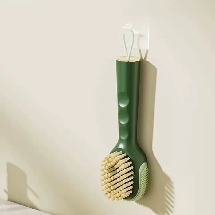 Brosse à raclette 4 en 1 pour outil de nettoyage des rainures, grattoir à verre, cuisine, salle de b