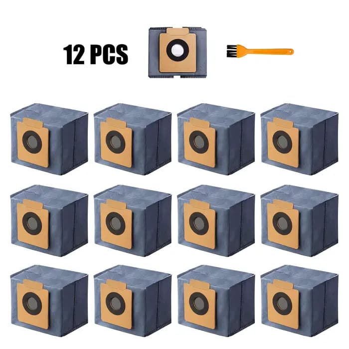 Paquet de 12 sacs à poussière pour aspirateur robot eufy X10 Pro Omni et X8 Pro avec station auto-vi