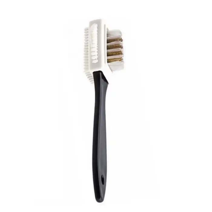 Brosse nettoyante pour chaussures en cuir suédé NuSO k, 3 côtés, nettoyeur de bottes, taches, poussi