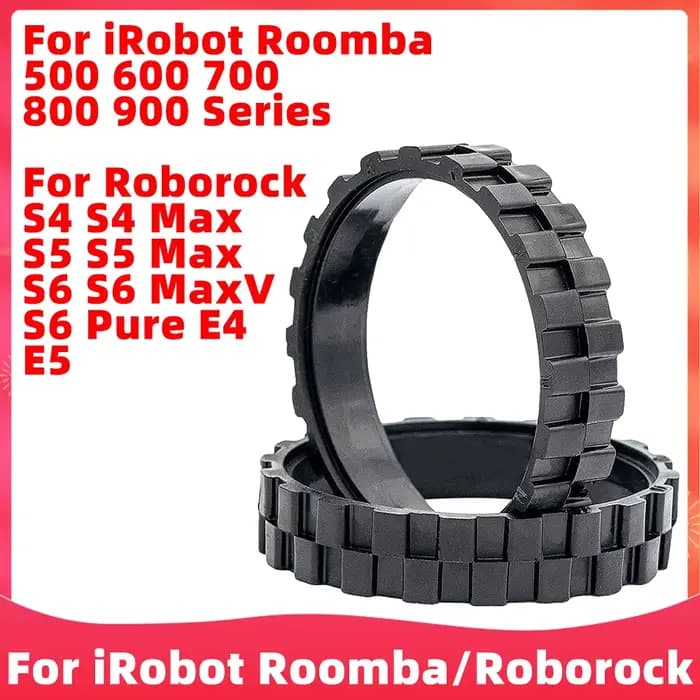 Pneus et roues pour aspirateur robot iRobot Roomba séries 500 600 700 800 900 / Roborock S5 Max S6 M