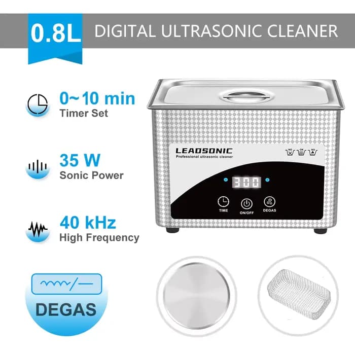 Nettoyeur ultrasonique numérique domestique 900ML/800ML, bain en acier inoxydable 60W, 110V 220V, De