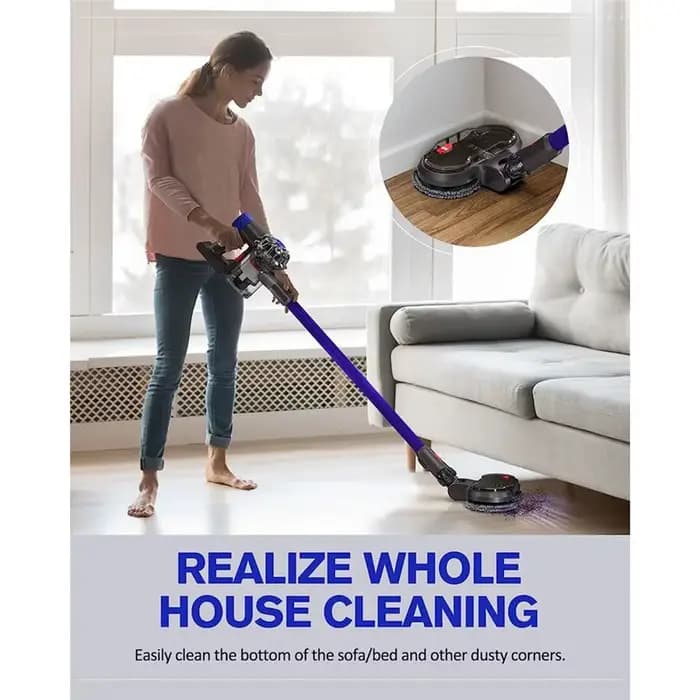 Tête de nettoyage électrique à sec et humide DT56 pour aspirateur Dyson V15 V8 V7 V10 V11, avec rése