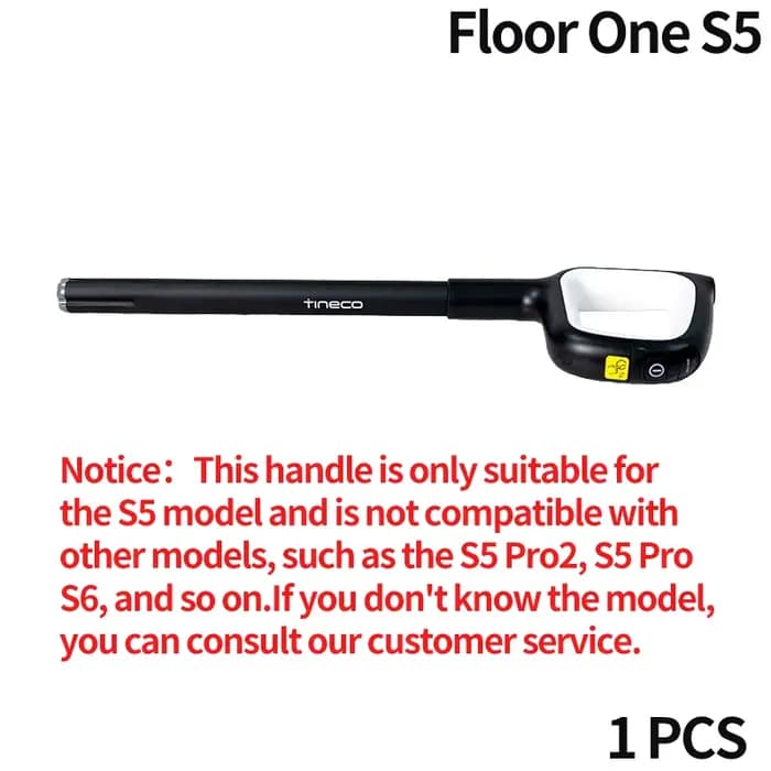 Poignée pour aspirateur sec et humide sans fil Tineco Floor ONE S5, brosse à rouleau, filtre de tête