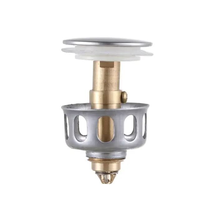 Bonde de vidange universelle en métal avec filtre, valve pop-up, bouchon de vidange, filtre de baign
