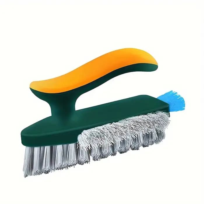 Raclette à brosse 4 en 1, outil de nettoyage des rainures, grattoir à verre, cuisine, salle de bains