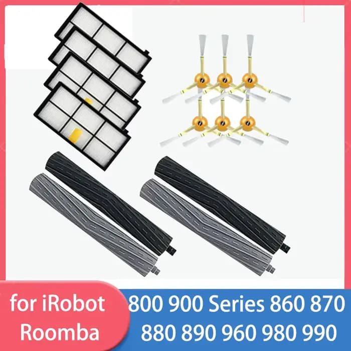 Kit de réapprovisionnement pour aspirateur iRobot Roomba série 960 900 891 800, accessoires, pièces