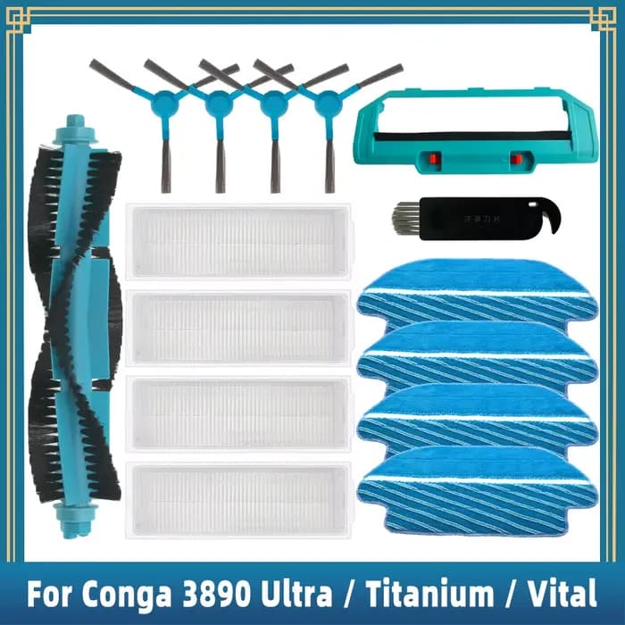 Pièces détachées et accessoires pour aspirateur robot Cecotec Conga 3890 Ultra Titanium Vital : bros