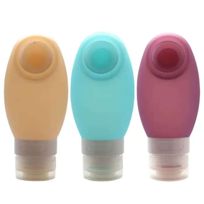 Bouteille fendue de 100ml avec ventouses, bouteille vide Portable de voyage en Silicone, pour Lotion