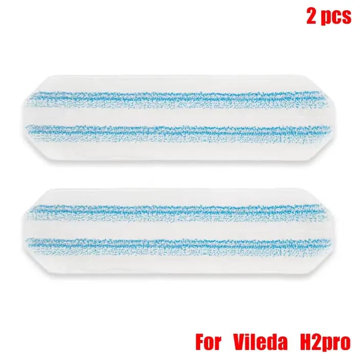 Accessoires pour aspirateur Robot Vileda H2prO, vadrouille plate, 2 pièces, tampons de vadrouille de