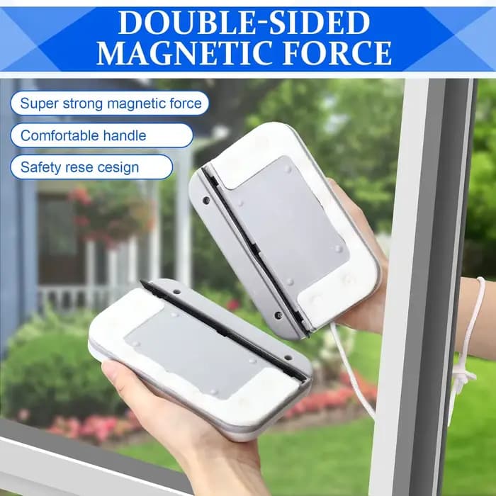 Outil de nettoyage de vitres magnétique, brosse à verre magnétique Double face, essuie-glace spécial