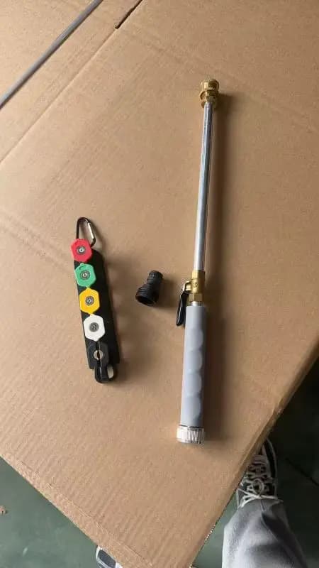 Buse à jet 5-en-1 pour tuyau haute pression, buse à jet améliorée pour nettoyeur haute pression pour