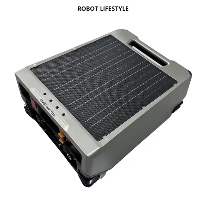 Robot nettoyeur de piscine solaire automatique, filtration fine 220μm, batterie 5200mAh, 20h d'auton