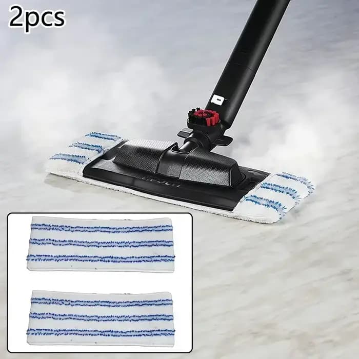2 chiffons de vadrouille pour kit/brosse Vaporflexi/Pro/classique/Eco Pro 3.0/Eco Pro 3000, etc.